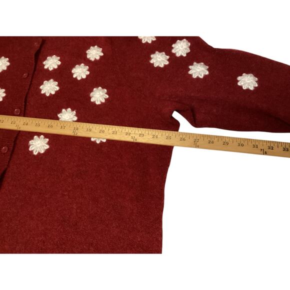 Belle Isle by torrid Button Front Cardigan embroidered size 2X red - Picture 5 of 10